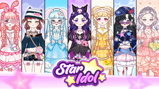 اسکرین شات 1 بازی Star Idol: Anime Doll Dress Up