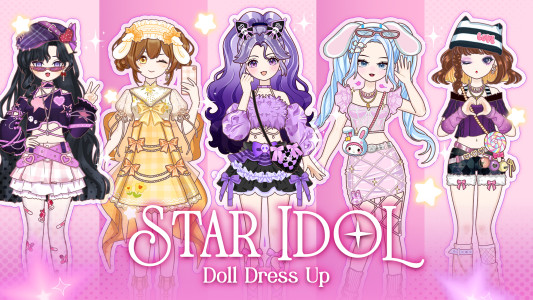 اسکرین شات 2 بازی Star Idol: Paper Doll Dress Up