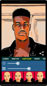 اسکرین شات برنامه caricature maker - face app 2
