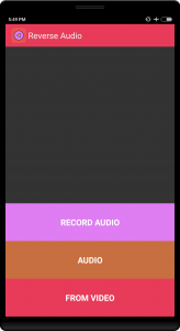 اسکرین شات 1 برنامه Reverse Audio