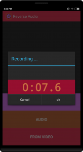 اسکرین شات 2 برنامه Reverse Audio