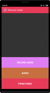 اسکرین شات برنامه Reverse Audio 1