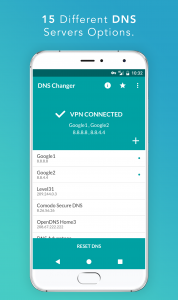 اسکرین شات برنامه DNS Changer (no root 3G/WiFi) 2