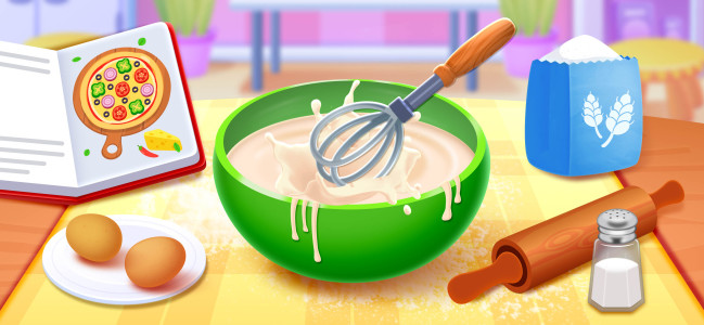 اسکرین شات 2 بازی Pizza Cooking Games for Kids