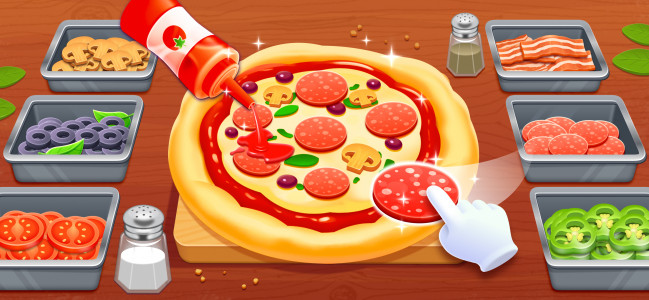 اسکرین شات 1 بازی Pizza Cooking Games for Kids