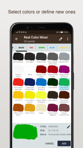 اسکرین شات برنامه Real Color Mixer 3