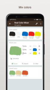 اسکرین شات 2 برنامه Real Color Mixer