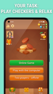 اسکرین شات 3 بازی Checkers Online