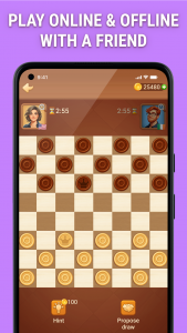 اسکرین شات 2 بازی Checkers Online