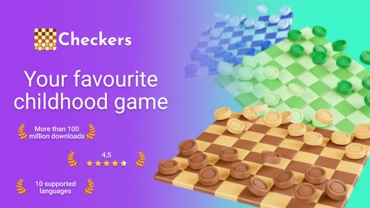 اسکرین شات بازی Checkers - multiplayer 1