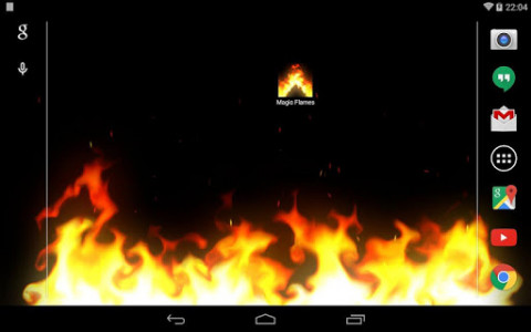اسکرین شات برنامه Magic Flames Free - fire live wallpaper simulation 6