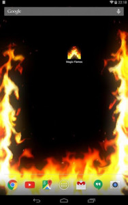 اسکرین شات برنامه Magic Flames Free - fire live wallpaper simulation 4