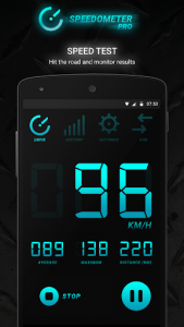 اسکرین شات برنامه Speedometer PRO 1