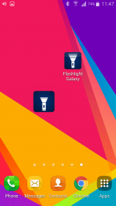 اسکرین شات 8 برنامه Flashlight Galaxy