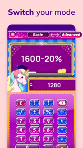 اسکرین شات برنامه Unicorn Calculator 4