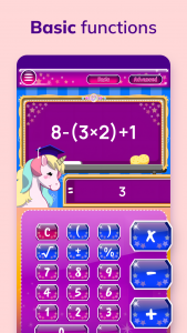 اسکرین شات برنامه Unicorn Calculator 2