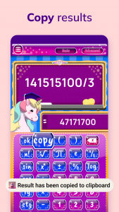 اسکرین شات برنامه Unicorn Calculator 5