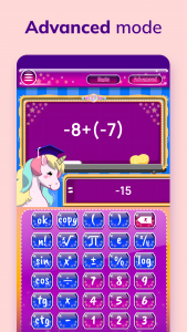 اسکرین شات برنامه Unicorn Calculator 3