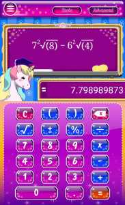 اسکرین شات برنامه Unicorn Calculator 4