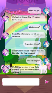 اسکرین شات برنامه Talking Unicorn - Virtual Chat 3