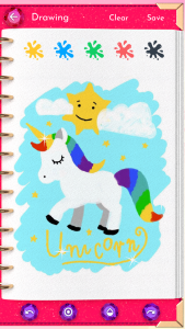 اسکرین شات برنامه Unicorn Diary (lock - PIN) 4