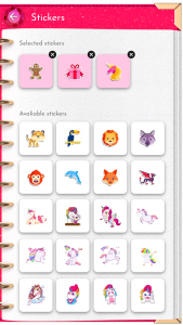 اسکرین شات برنامه Unicorn Diary (lock - PIN) 6