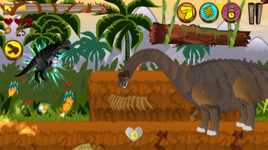 اسکرین شات بازی Dino the Beast Dinosaur Game 4