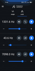 اسکرین شات 2 برنامه Frequency Generator (Sound)