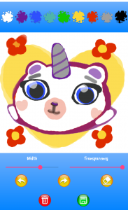 اسکرین شات برنامه Kittycorn Diary for Kids 5