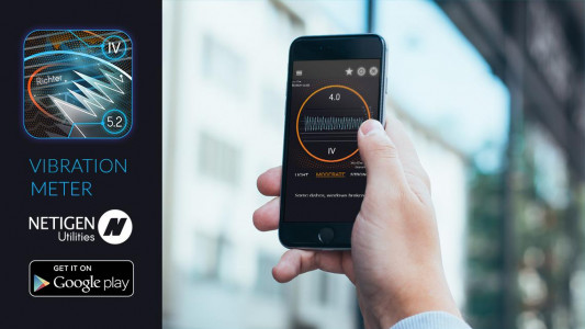 اسکرین شات برنامه Vibration Meter and detector 3