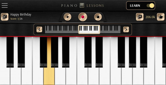 اسکرین شات برنامه Piano Lessons 3