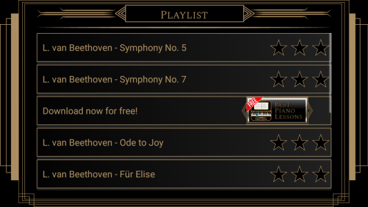 اسکرین شات برنامه Piano Lessons Beethoven 4