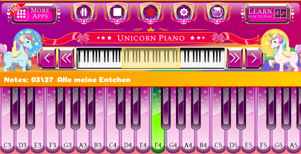 اسکرین شات بازی Unicorn Piano 7