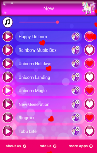 اسکرین شات برنامه Unicorn Ringtones 5