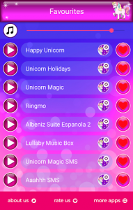 اسکرین شات برنامه Unicorn Ringtones 3