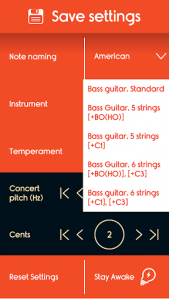 اسکرین شات برنامه Master Bass Guitar Tuner 6