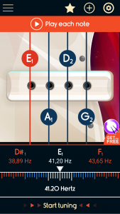 اسکرین شات برنامه Master Bass Guitar Tuner 2