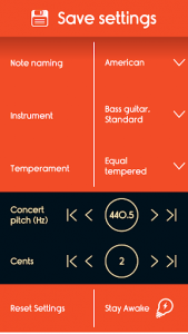 اسکرین شات برنامه Master Bass Guitar Tuner 3