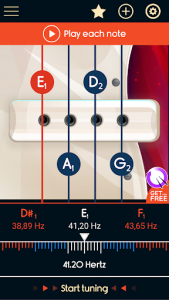 اسکرین شات برنامه Master Bass Guitar Tuner 2