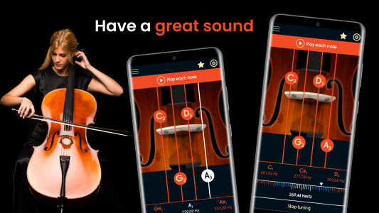 اسکرین شات برنامه Master Violoncello Tuner 1