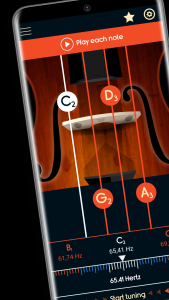 اسکرین شات 3 برنامه Master Violoncello Tuner