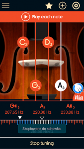 اسکرین شات برنامه Master Violoncello Tuner 4