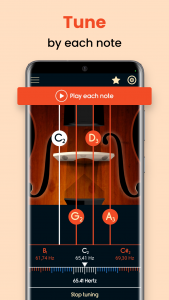 اسکرین شات برنامه Master Violoncello Tuner 5