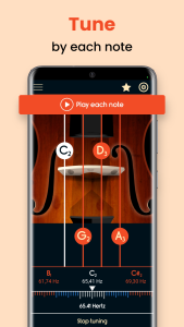 اسکرین شات 5 برنامه Master Violoncello Tuner