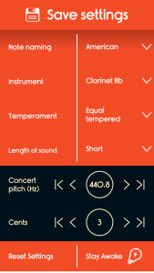 اسکرین شات 3 برنامه Master Clarinet Tuner