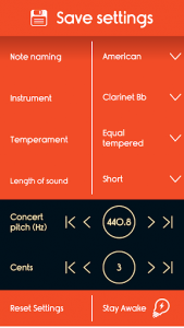 اسکرین شات برنامه Master Clarinet Tuner 3