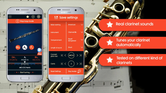 اسکرین شات 1 برنامه Master Clarinet Tuner