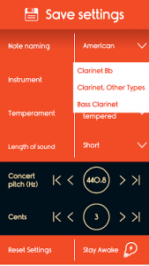 اسکرین شات برنامه Master Clarinet Tuner 6