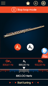 اسکرین شات برنامه Master Flute Tuner 4