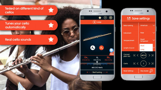 اسکرین شات برنامه Master Flute Tuner 1